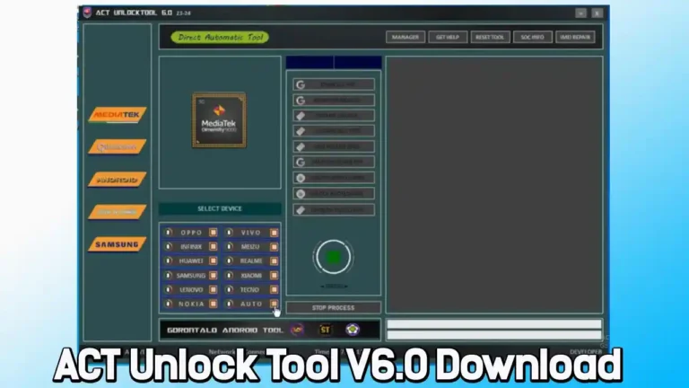 ACT Unlock Tool V6.0 Download (Latest Version) Free MTK Tool