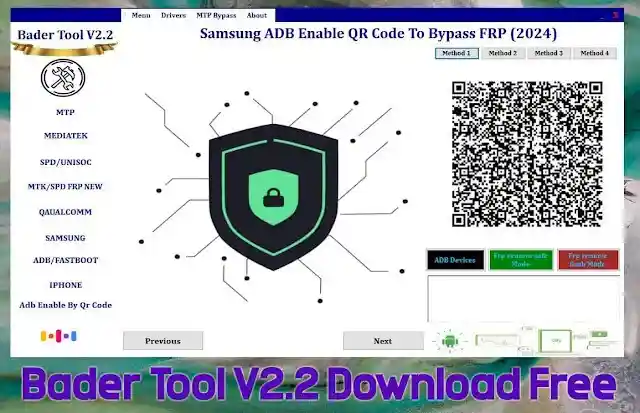 Bader Tool V2.2 (Latest Version 2025) Free Unlock MediaTek & Qualcomm Devices 1 Bader Tool V2.2