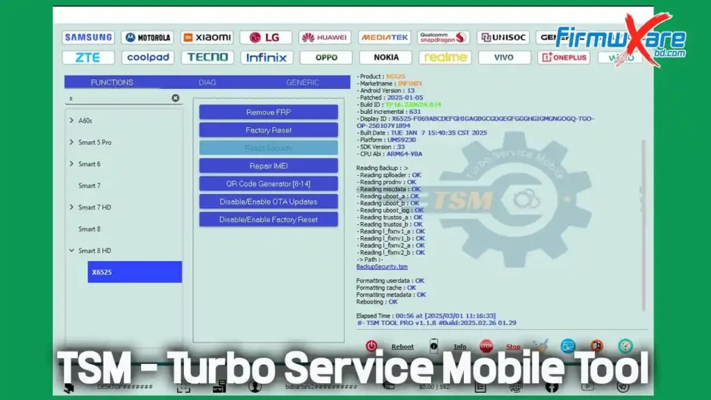 TSM Turbo Service Mobile Tool