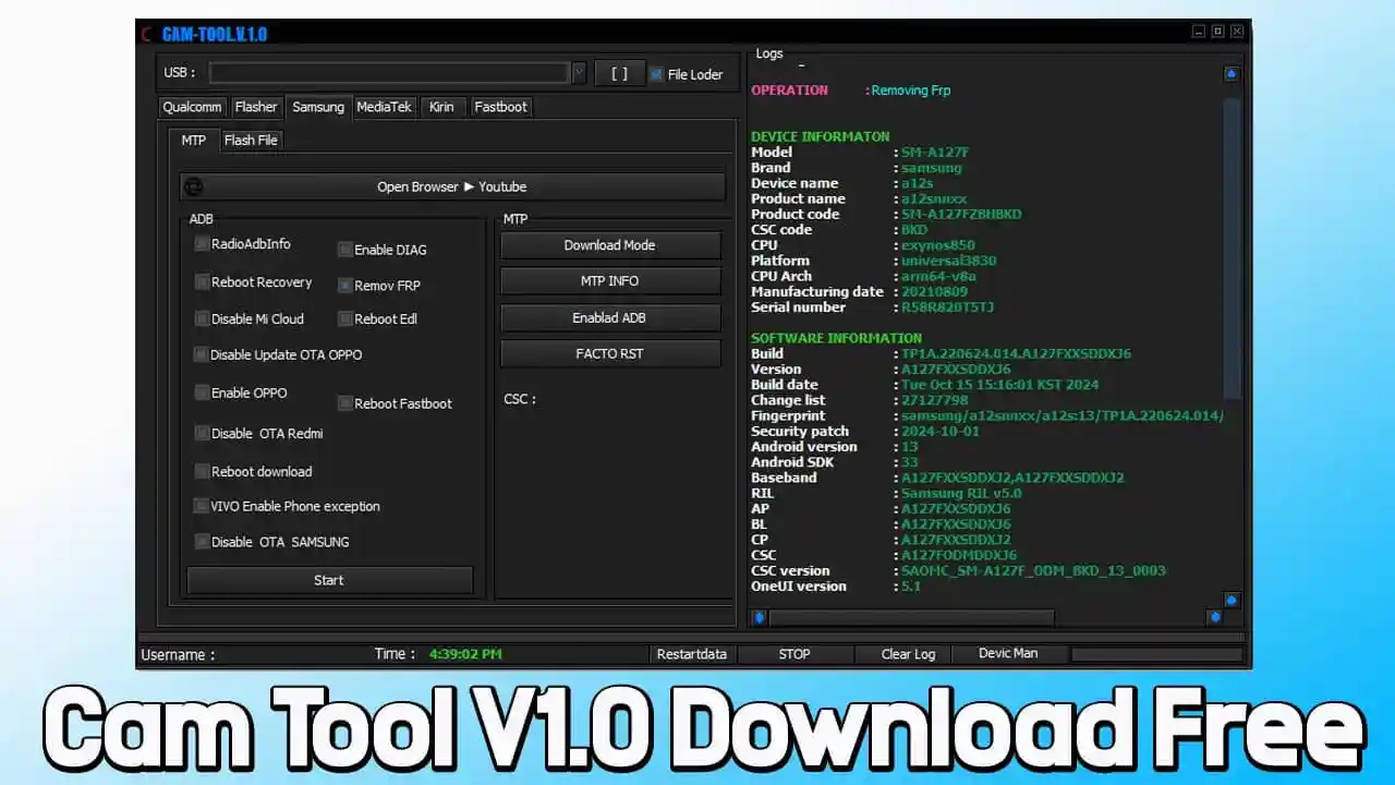 Download Cam Tool V1.0 (Latest Version) Free Unlock Tool 2025 1 Cam Tool V1.0