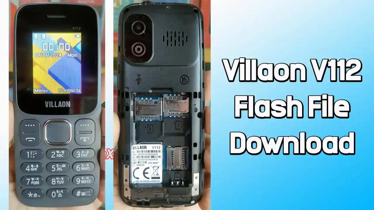 Villaon V112 Flash File SC6533G (Firmware) 100% Tested