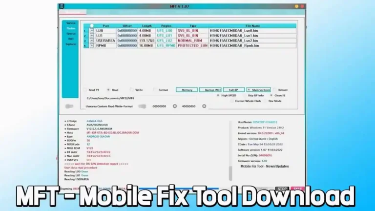 Download MFT Mobile Fix Tool V1.34 (Latest Version): Unlock, Repair, and Flash