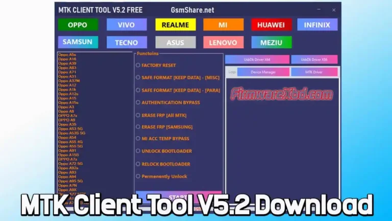 MTK Client Tool V5.2 Download (Latest Version) – Free Tool for Bypassing FRP, Factory Reset