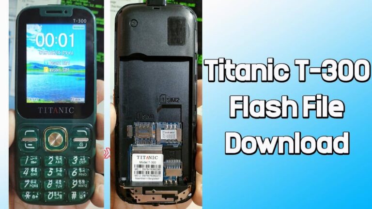 Titanic T-300 Flash File MT6261 (Firmware) 100% Tested
