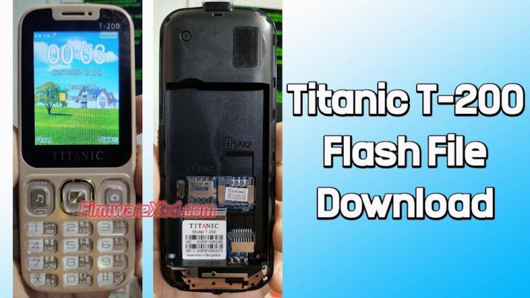 Titanic T-200 Flash File MT6261 (Firmware) 100% Tested