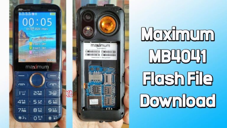 Maximum MB4041 Flash File MT6261 (4Sim Phone) 100% Tested