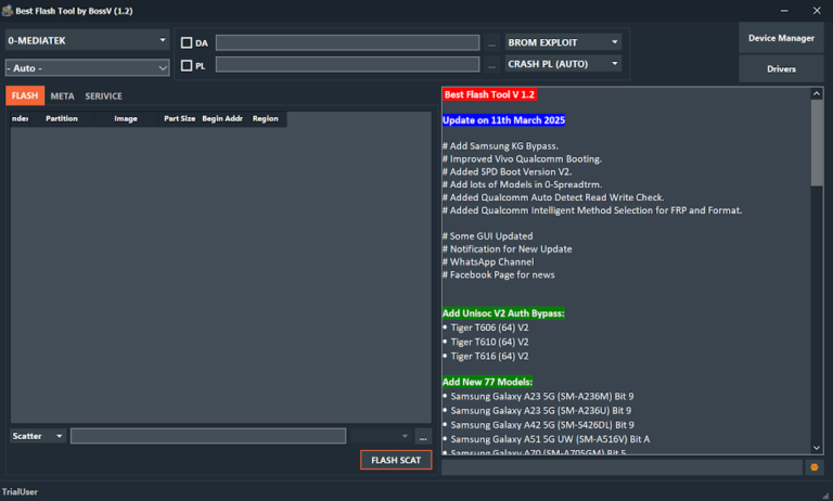 BFT Tool – Best Flash Tool by Boss V1.1 Download Free By Miracle Team