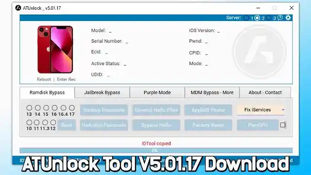 ATUnlock Tool V5.01.17: The Ultimate iPhone iCloud Lock Bypass Tool 1 ATUnlock Tool