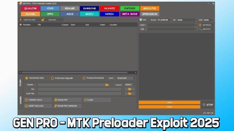 Download GEN PRO – MTK Preloader Exploit 2025 (Latest Version) Free