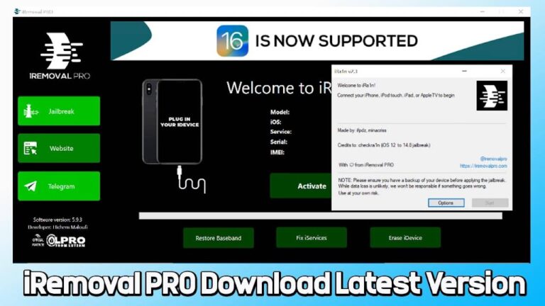 Download iRemoval PRO v7.2 (iRa1n v4.6) – The Latest iCloud Bypass Tool