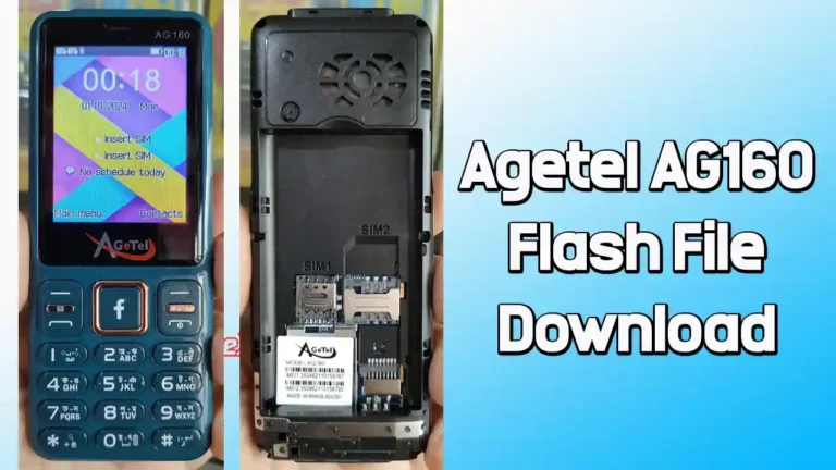 Agetel AG160 Flash File SC6531E (Firmware) 100% Tested