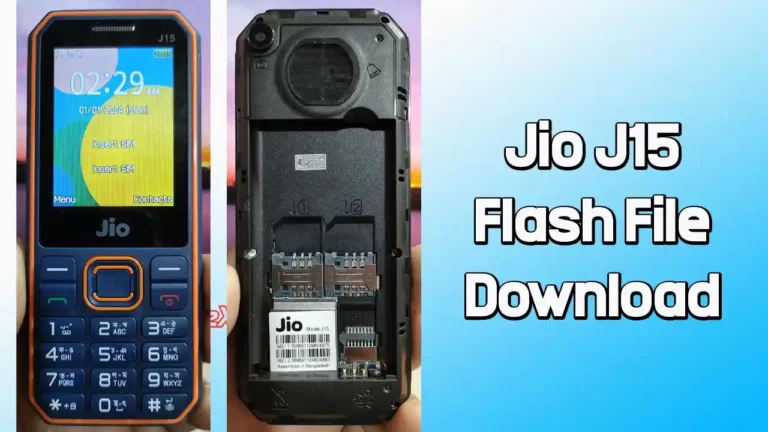 Jio J15 Flash File MT6261 (Version 2) 100% Tested