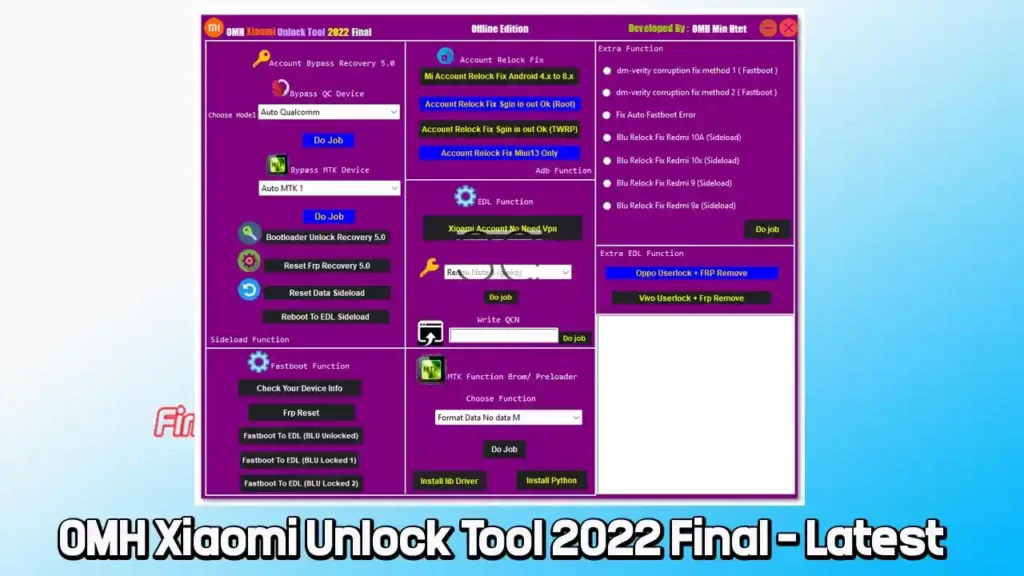 Download OMH Xiaomi Unlock Tool 2022 Final (Latest Version 2025) Free 1 OMH Xiaomi Unlock Tool