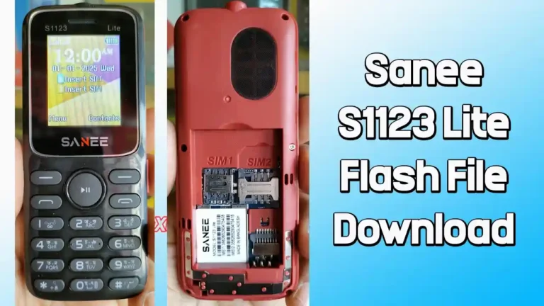 Sanee S1123 Lite Flash File SC6531E (Firmware) 100% Tested