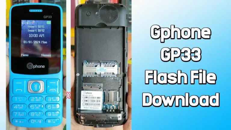 Gphone GP33 Flash File SC6533G (Version 2) 100% Tested