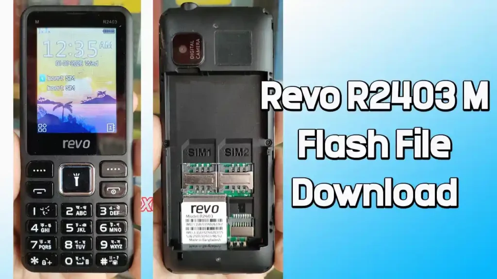 Revo R2403 M Flash File MT6261 (Firmware) 100% Tested 1 Revo R2403 M MT6261 Flash File