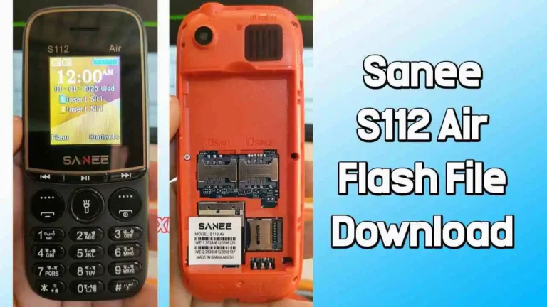 Sanee S112 Air Flash File SC6531E (Firmware) 100% Tested