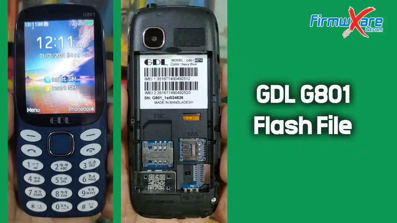 GDL G801 Flash File MT6261 (Firmware) 100% Tested 1 GDL G801 Flash File
