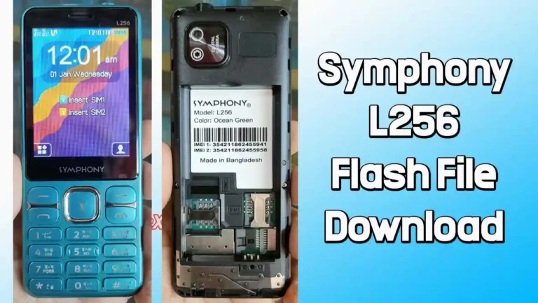 Symphony L256 Flash File MT6261 (Firmware) 100% Tested
