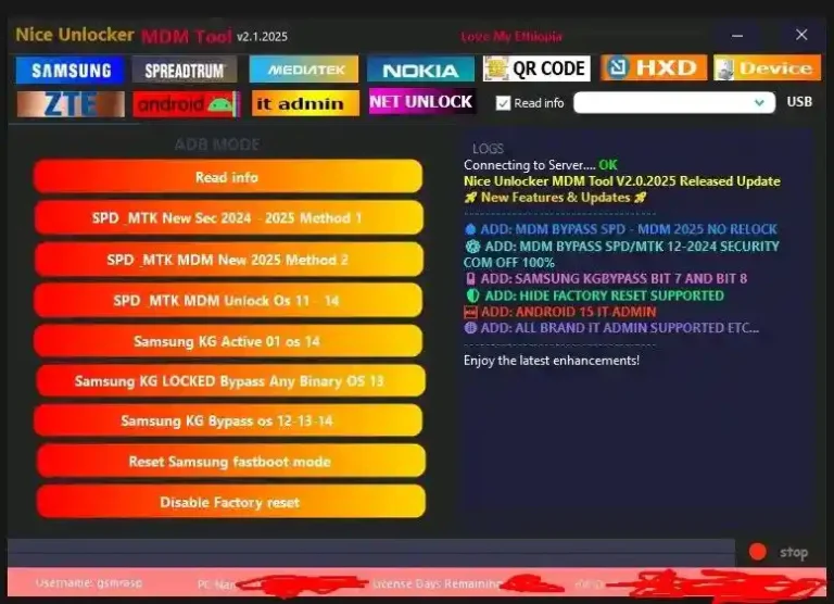 Download Nice Unlocker MDM Tool V2.1 (Latest Version) Free