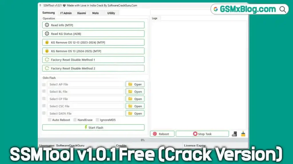 SSM Tool V1.0.1 Free
