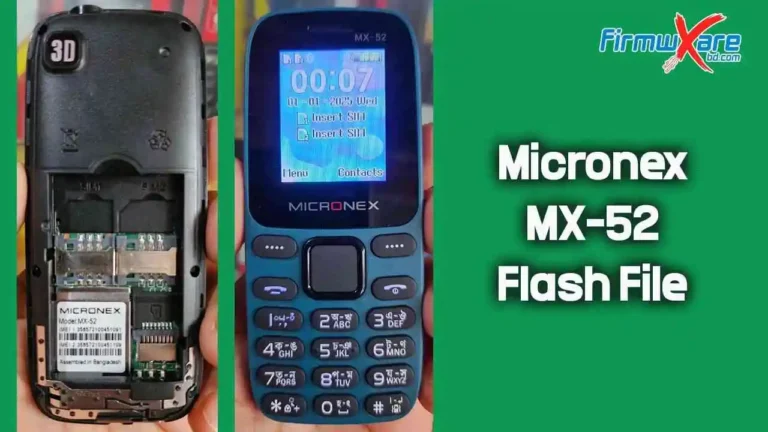 Micronex MX-52 Flash File SC6531E (Version 2) 100% Tested Micronex MX-52 Flash File SC6531E (Version 2) 100% Tested
