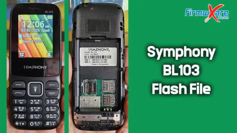 Symphony BL103 Flash File MT6261 (Firmware) 100% Tested