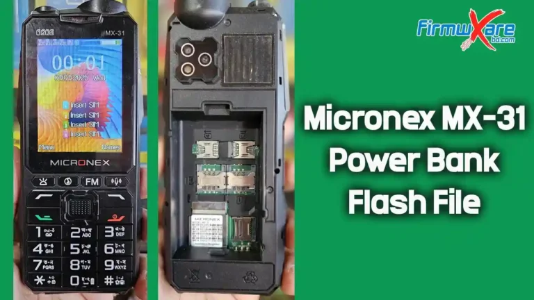 Micronex MX-31 Flash File MT6261 (Power Bank) 100% Tested